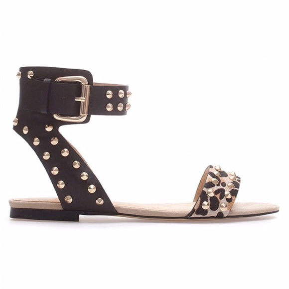 zara studded sandals